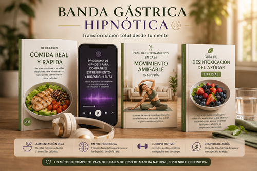 POTENCIA TU PROCESO (Recetario Saludable, Hipnosis para digestión lenta, guía de desintoxicación de azúcar, plan de entrenamiento fácil en casa)