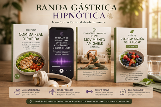 POTENCIA TU PROCESO (Recetario Saludable, Hipnosis para digestión lenta, guía de desintoxicación de azúcar, plan de entrenamiento fácil en casa)